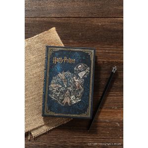 Paperblanks Тефтер Legends of Hogwarts, Midi, широки редове, твърда корица, 72 листа