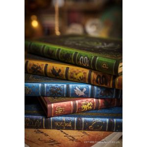 Paperblanks Тефтер Legends of Hogwarts, Midi, широки редове, твърда корица, 72 листа