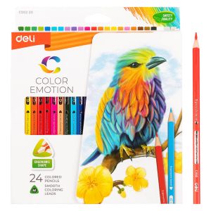 Цветни моливи Deli EC00220 24 цвята