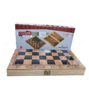 Шах + табла дървен голям 4034