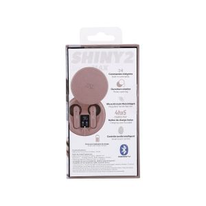 Слушалки TNB Shiny 2, безжични, с Bluetooth, 95 dB, розови