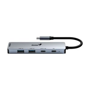 USB Хъб Genius UH-500, 5 в 1, 2 x USB Type-C, 2 x USB Type-A 3.0, 1 x HDMI