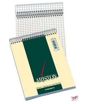 Бележник спирала A6 Ariston, 60л., 60g/m2, каре