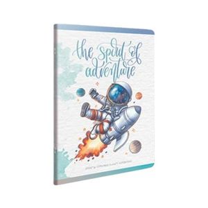 Gipta Тетрадка Spirit, A4, бяла хартия, широки редове, картонена корица, 60 листа