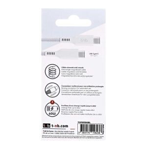 Кабел TNB, USB Type-C към USB Type-C, 1.5 m, син