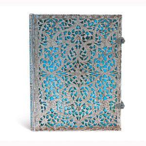 Paperblanks Тефтер Maya Blue, Ultra, широки редове, твърда корица, 120 листа