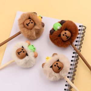 Химикалка Sazio Pom-Pom, с декорация капибара, асорти