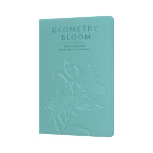 Art Pioneer Тетрадка Geometry Bllom, A5, шита, 60 листа, морскозелена