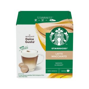 Nescafé Dolce Gusto Кафе капсула Starbucks, Latte Macchiato, 12 броя