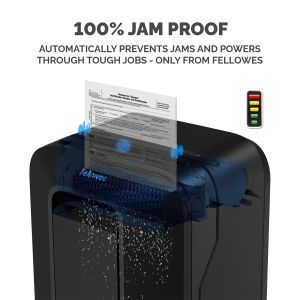 Шредер за унищожаване на документи Fellowes LX211, Micro-Cut, 23 L, черен, P-5, за 1-3 потребителя