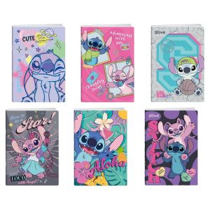 Тетрадка Best Buy Premium, Stitch, A5, бели листове, офсетова хартия, 50 листа, асорти, 1 брой