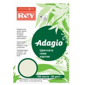 Цветна хартия Rey Adagio Pistachio A4,80gr.100л.