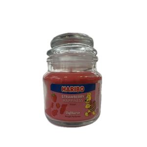 Ароматизирана свещ в бурканче Haribo, 85g, ягода