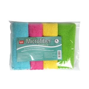 Кърпа Unic Rainbow, микрофибърна, универсална, 30 x 30 cm, 4 броя