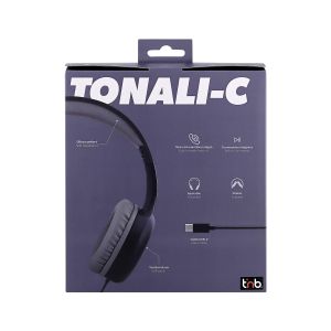 Слушалки TNB Tonality, с кабел 1.2 m, USB Type-C, 105 dB, сини