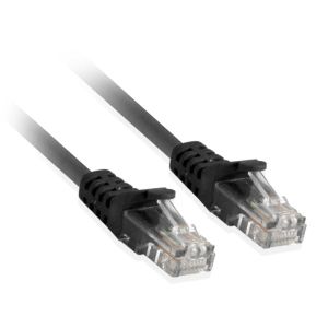 Мрежови пач кабел Cat5e 0.25м Черен