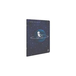 Gipta Тетрадка Astral, 13 x 21 cm, бяла хартия, широки редове, картонена корица, 60 листа