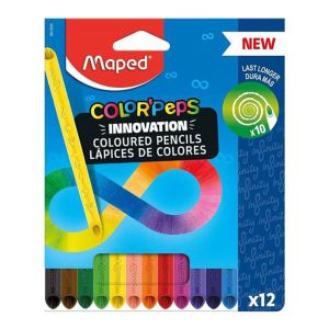 Моливи цветни Maped Infinity, 12 цвята
