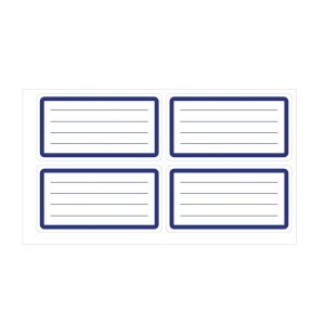 Top Office Самозалепващи се етикети, ученически, бели, 40 броя