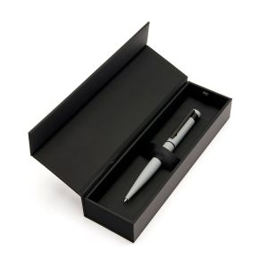 Hugo Boss Химикалка Loop Matt, в кутия, сива