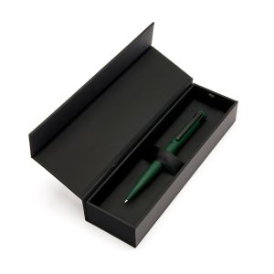 Hugo Boss Химикалка Loop Matt, в кутия, зелена