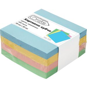 Кубче Grafos хартиено 86x86mm, 400л, незалепено, Цветно