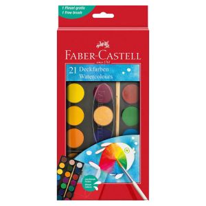 Бои акварелни Faber Castell, 21 цвята