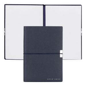 Hugo Boss Тефтер Elegance Storyline, бели листове, A6, тъмносин