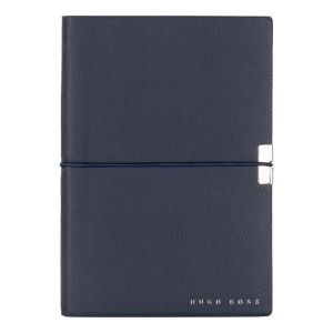Hugo Boss Тефтер Elegance Storyline, бели листове, A6, тъмносин