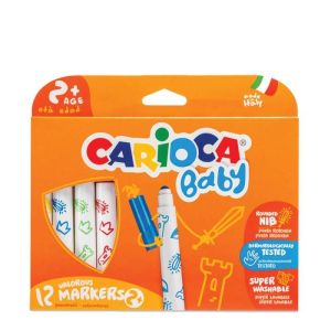 Маркери за рисуване Carioca Baby 12 цвята
