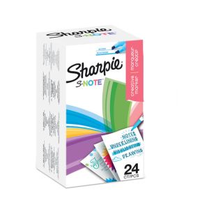 Комплект маркери Sharpie S Note, 24 цвята, кутия