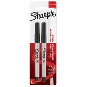 Комплект перманентни маркери Sharpie F, 2 броя, Черен