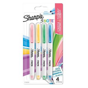 Комплект маркери Sharpie S-Note, 4 цвята, блистер