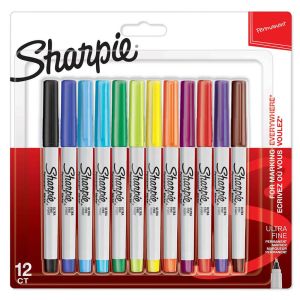 Комплект перманентни маркери Sharpie, UF,12 цвята, блистер