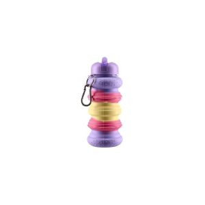 Бутилка Takk Roby, сгъваема, 550 ml, пастелни цветове, асорти
