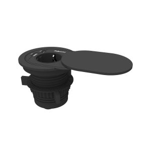 Разклонител Fellowes Ampra Power Spot, шуко, 1 гнездо, 1 USB Type-A, 1 USB Type-C, черен
