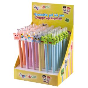 Гел химикалка Gimboo Erasable, животни