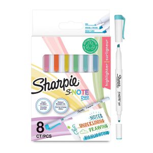 Маркери Sharpie S Note, двувърхи, 8 цвята