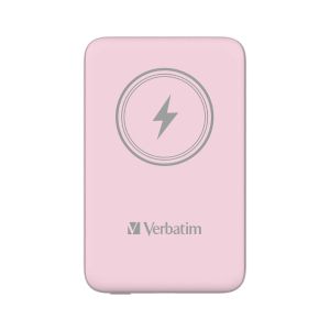 Външна батерия Verbatim Charge 'n' Go, магнитна, 10000 mAh, USB Type-C, розова