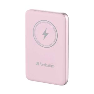 Външна батерия Verbatim Charge 'n' Go, магнитна, 10000 mAh, USB Type-C, розова