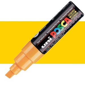 Перманентен маркер Uni Posca PC-8M на водна основа, 8 mm, Ярко жълт