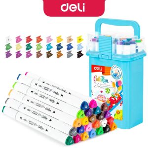 Маркери Sketch Deli Colorun EC-187-48, 48 цвята, измиващи се