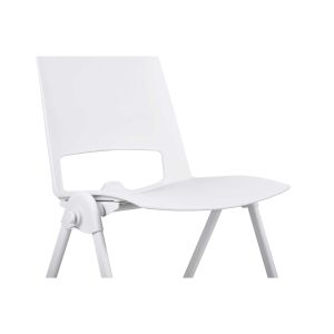 Посетителски стол RFG Sweet White, полипропилен, до 120 kg, бял, 4 броя в комплект