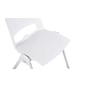 Посетителски стол RFG Sweet White, полипропилен, до 120 kg, бял, 4 броя в комплект