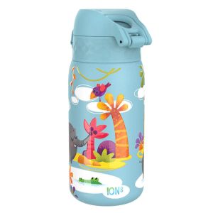 Бутилка за вода ION8 Print, метална 400ml Safari