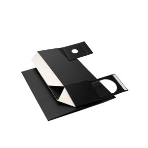 Office 1 Кутия Wine, с магнитно затваряне, сгъваема, 33 х 11 х 10.8 cm, дънно лепена, черна