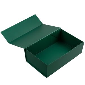 Office 1 Кутия Colorful, с магнитно затваряне, сгъваема, 35 х 20.5 х 11.3 cm, тъмнозелена