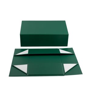 Office 1 Кутия Colorful, с магнитно затваряне, сгъваема, 35 х 20.5 х 11.3 cm, тъмнозелена