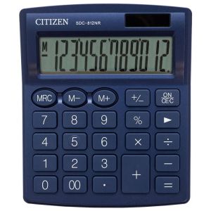 Калкулатор настолен Citizen SDC-812NR, 12 разряден Син