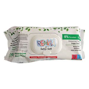 Мокри кърпи Renkli Sufyy Soft, 100броя с капак